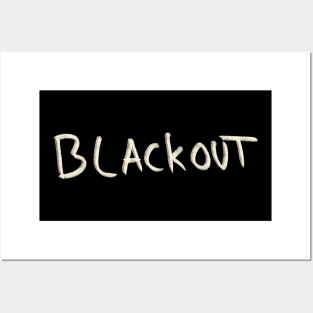 Hand Drawn Blackout Posters and Art